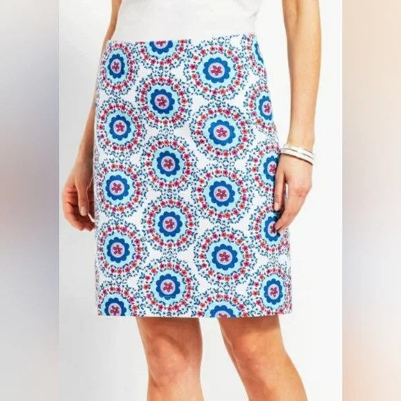 Talbots Classic Patterned A-line Skirt - Picture 2 of 7